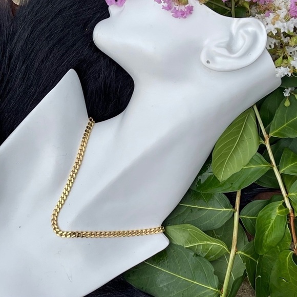 NWT Adornia 14k Gold Vermeil Cuban Chain Link Necklace - Picture 12 of 14